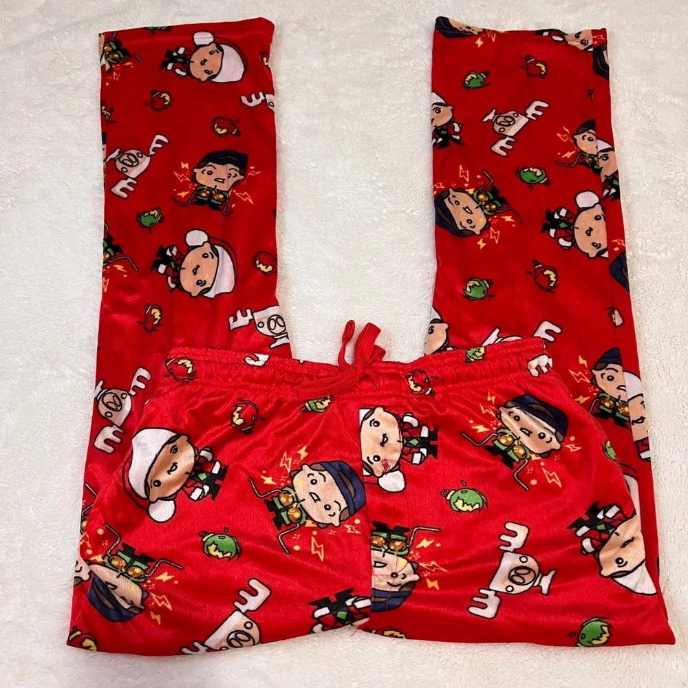 National Lampoons Christmas Vacation Mens Pajama‎ Pants Red Graphic Sleepwear S